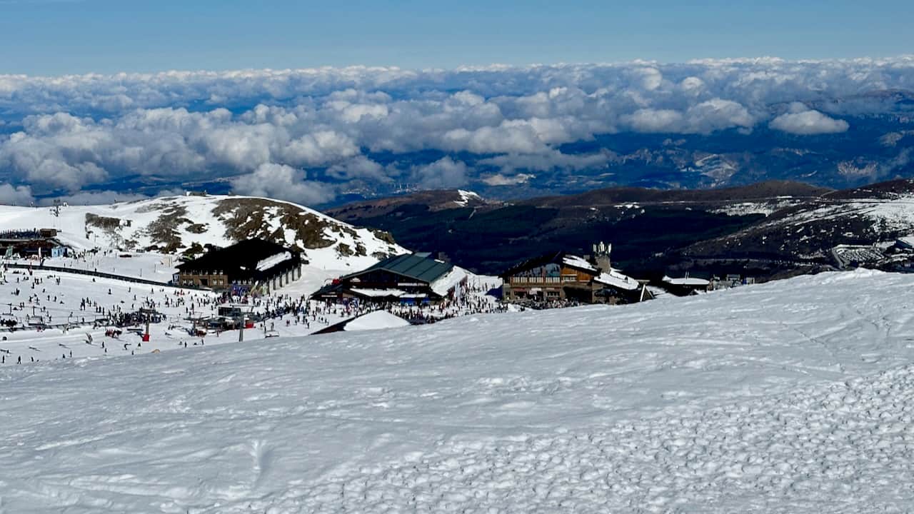 Borreguilles from the mountain above.