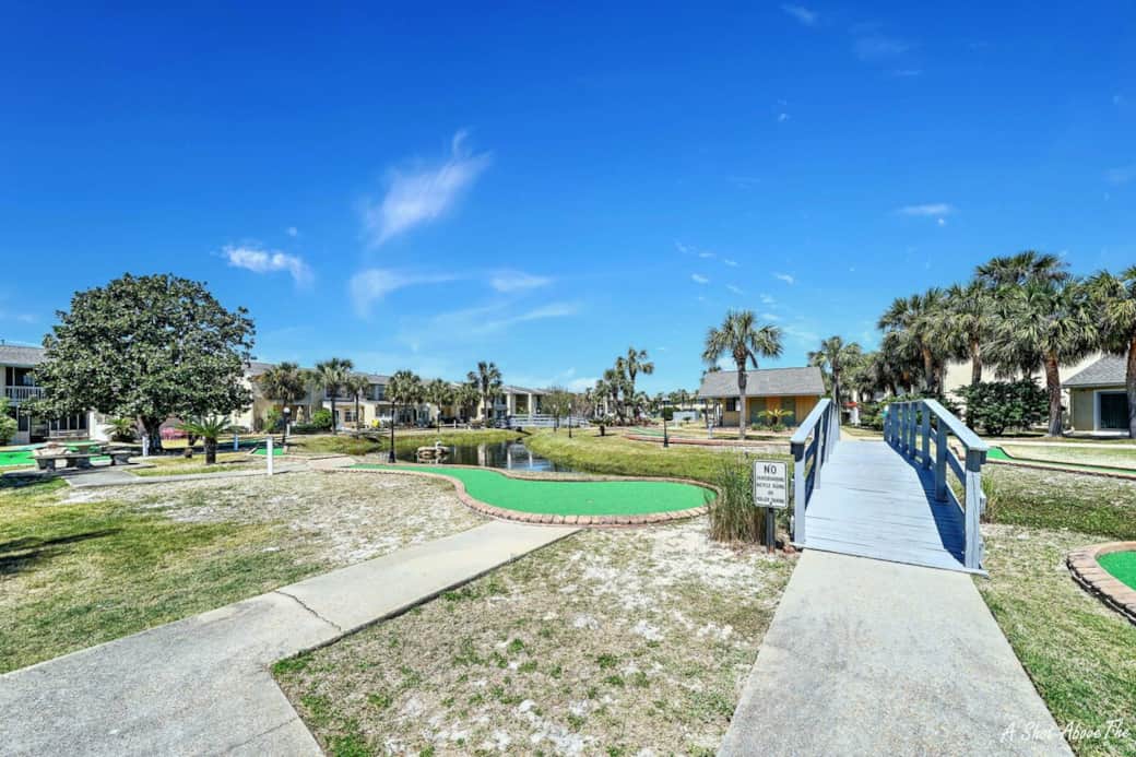 Mini golf on property