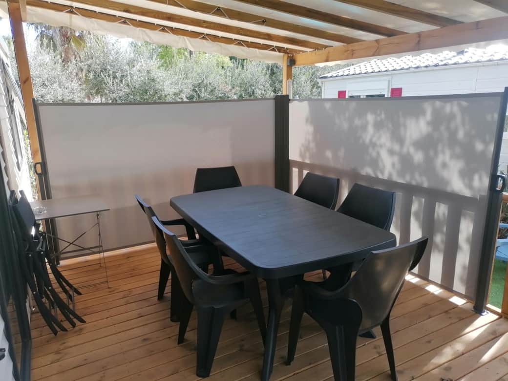Terrasse avec brise vue Terrasse avec brise vue