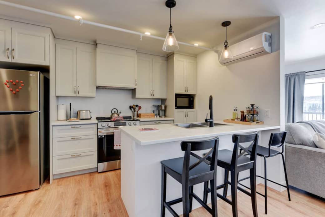 View of the kitchen