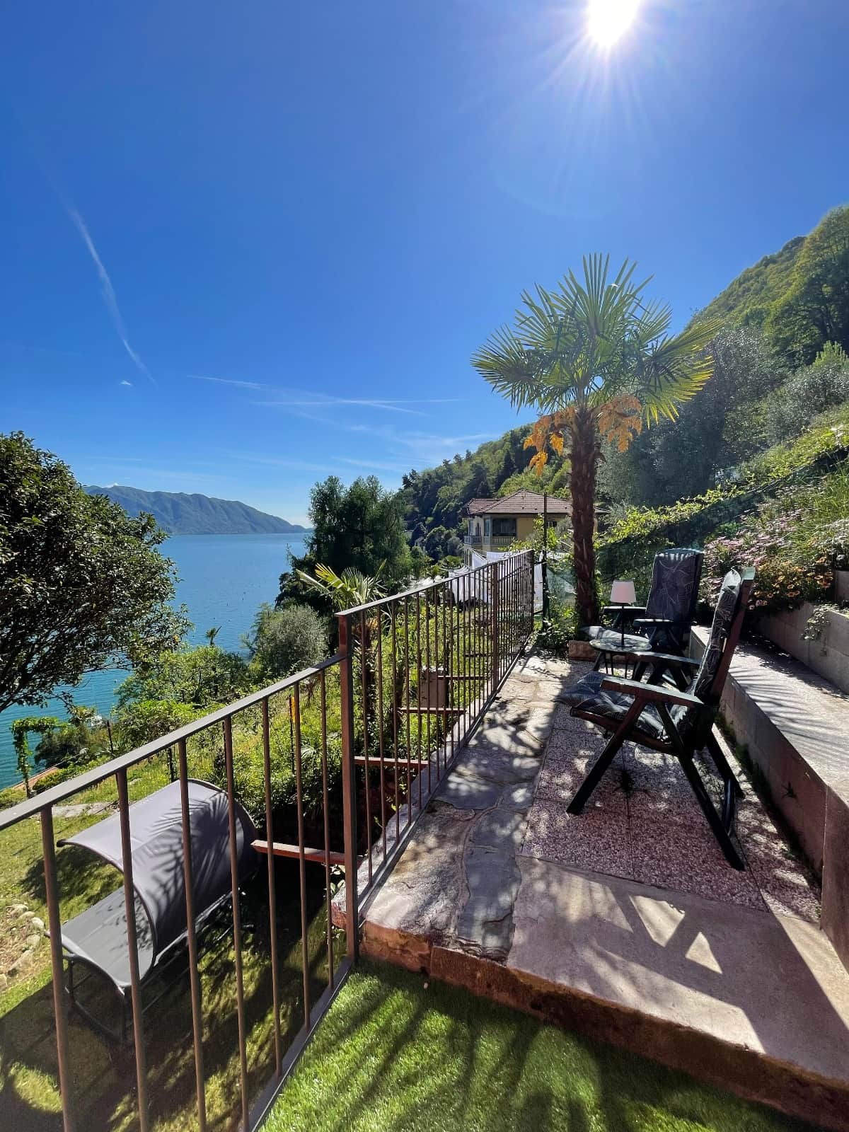 Seeblick Terrasse Zimmer Quarzo Villa Angelina