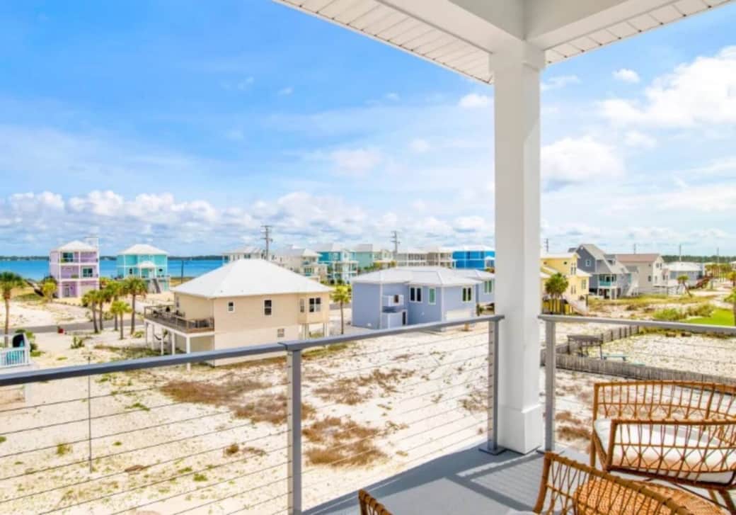 Back Balcony featuring sweeping views of the Sound Back Balcony featuring sweeping views of the Sound