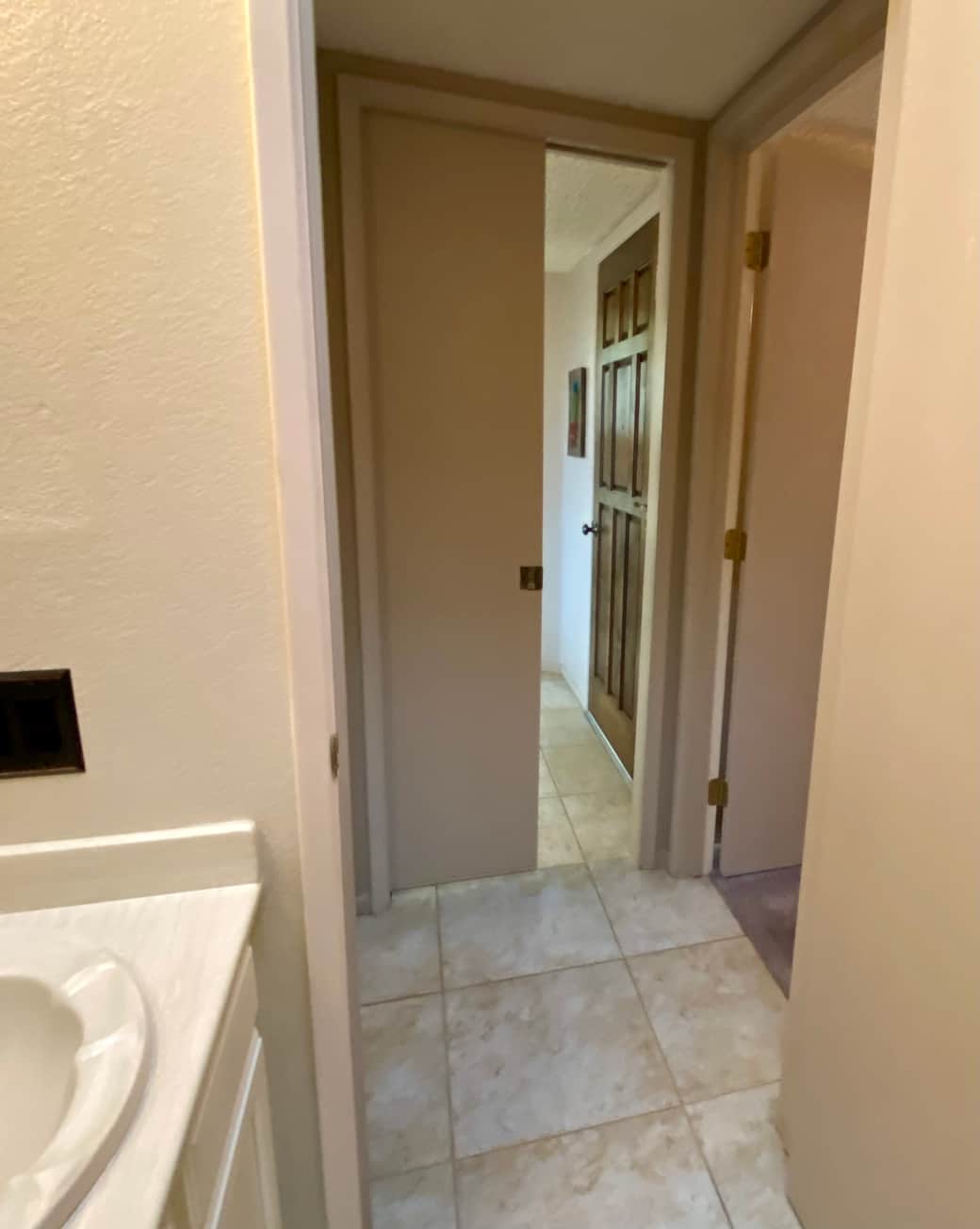 Pocket Door to guest suite