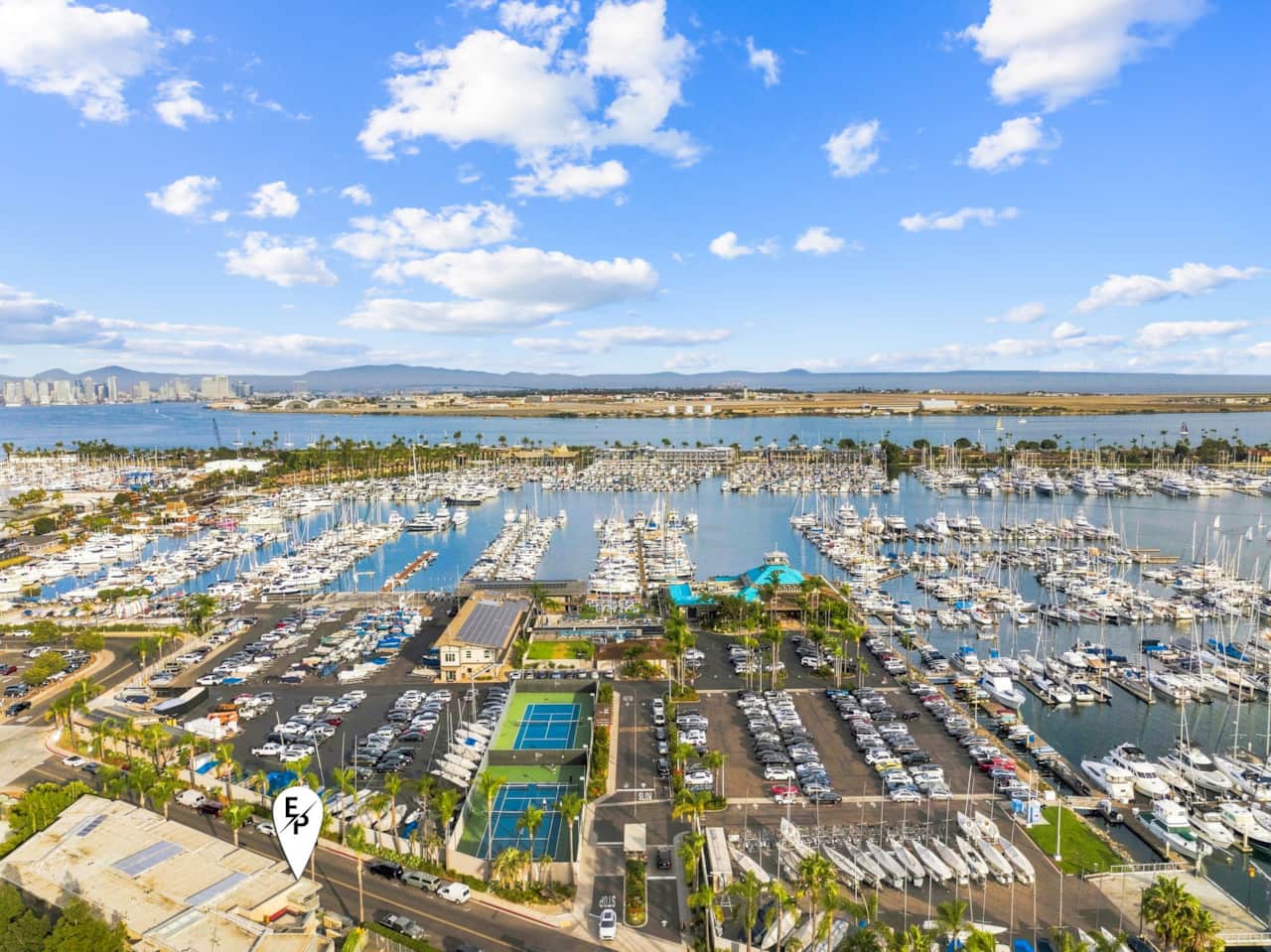 Aerial View of San Diego Yacht Club