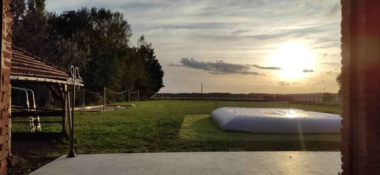 Piscine chauffée extérieure, gîte Normandie 1h de Paris