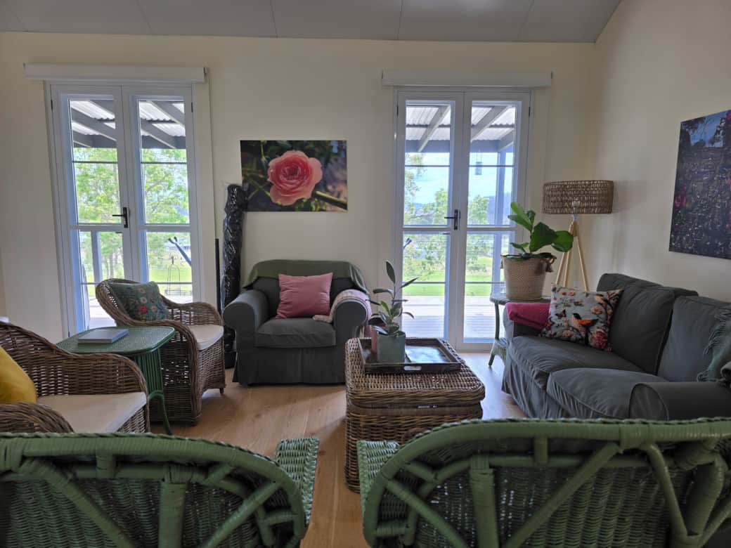 Sitting area next to main kitchen