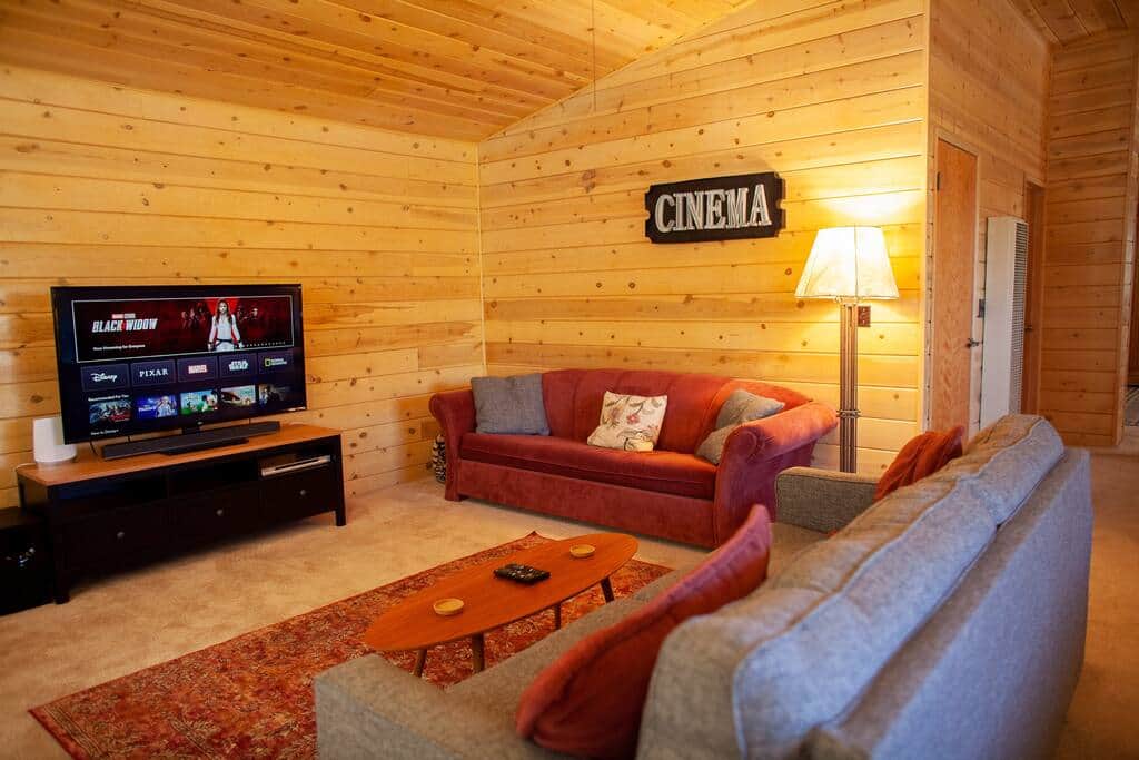Large flatscreen TV for all of your binging needs! Large flatscreen TV for all of your binging needs!