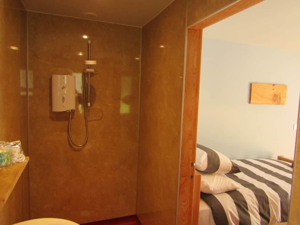 Electric shower in the shower:wet room