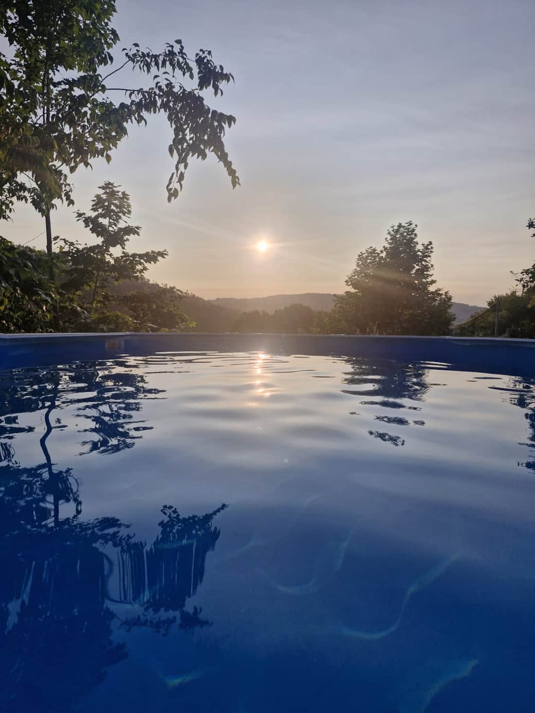 Swimming pool with mountain view Swimming pool with mountain view