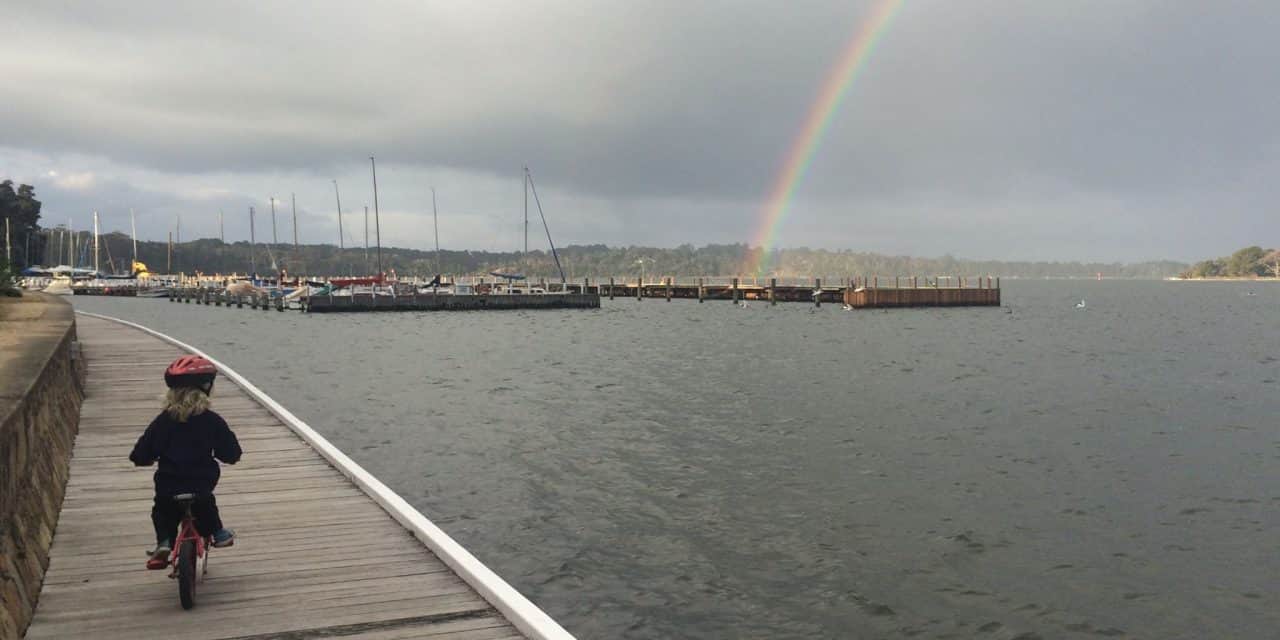 Rainbow Over Bancroft Bay Metung Boardwalk