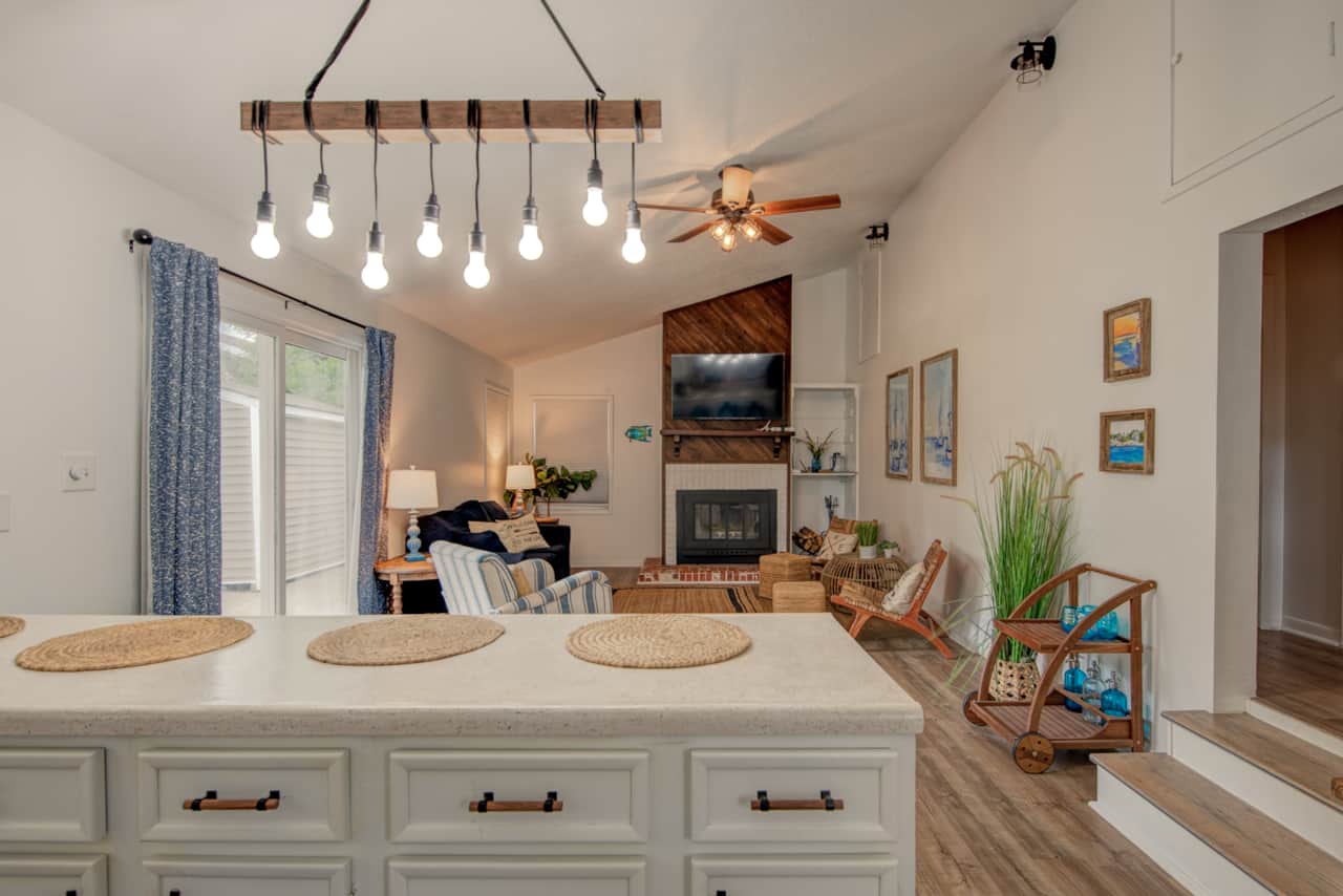 Open concept living area 