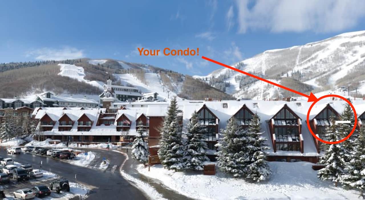 Fantastic ski-in/ski-out slope side location!