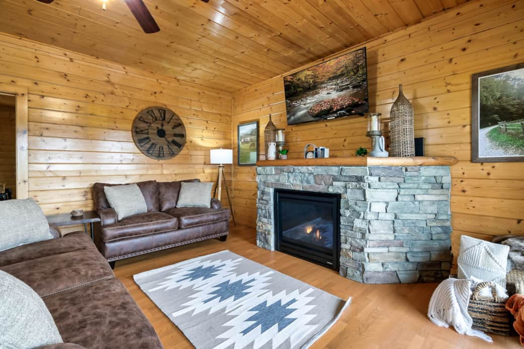 First living room on main deck