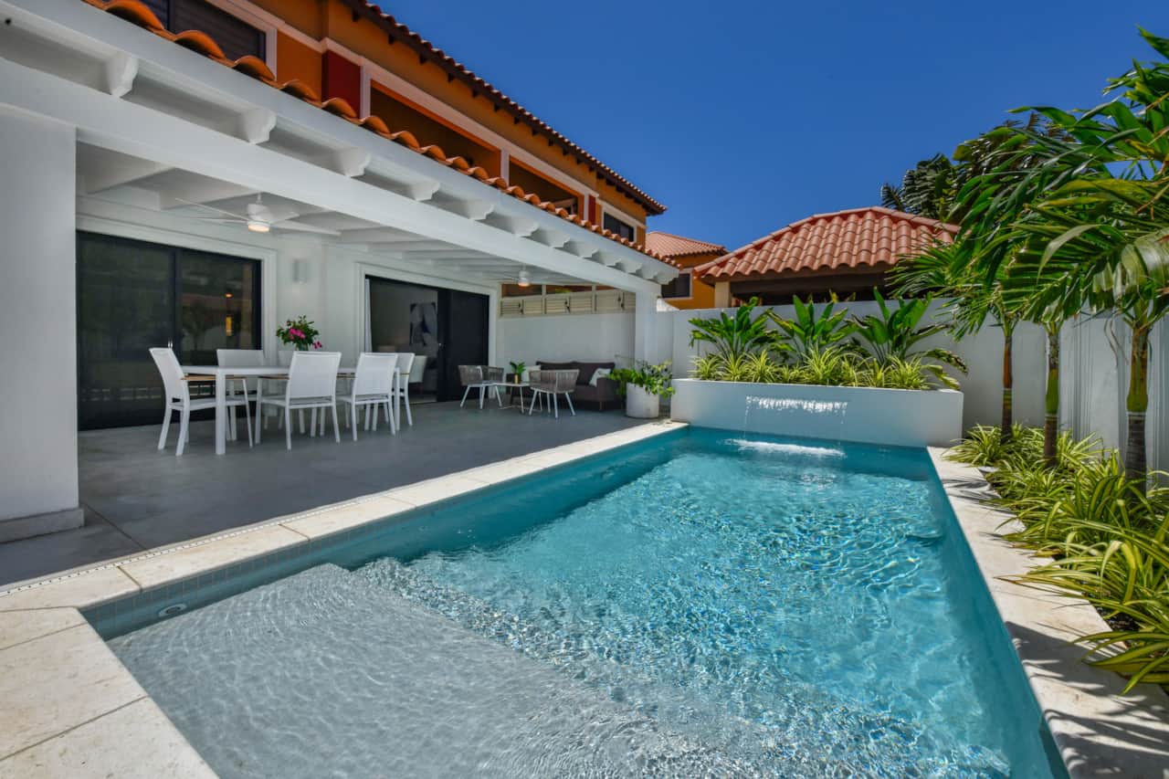 Fully enclosed yard with private pool