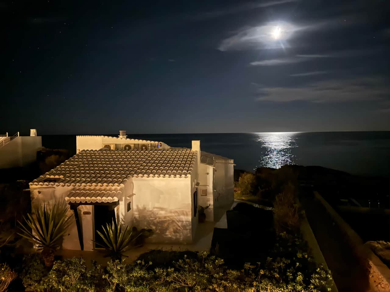 coucher de lune Binibeca Menorca