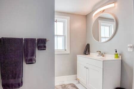 A private bathroom.
