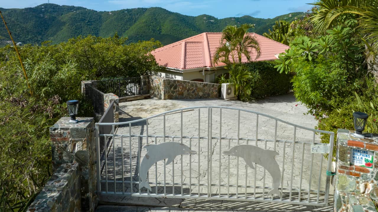 Gated and paved parking