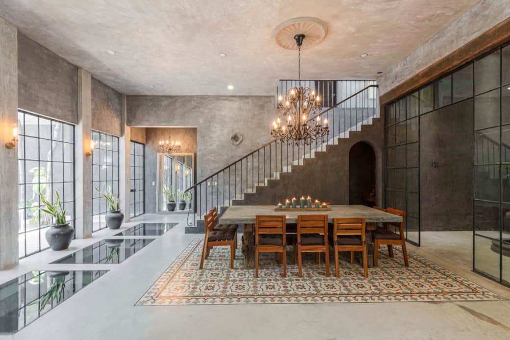Epic candle-lit dining table