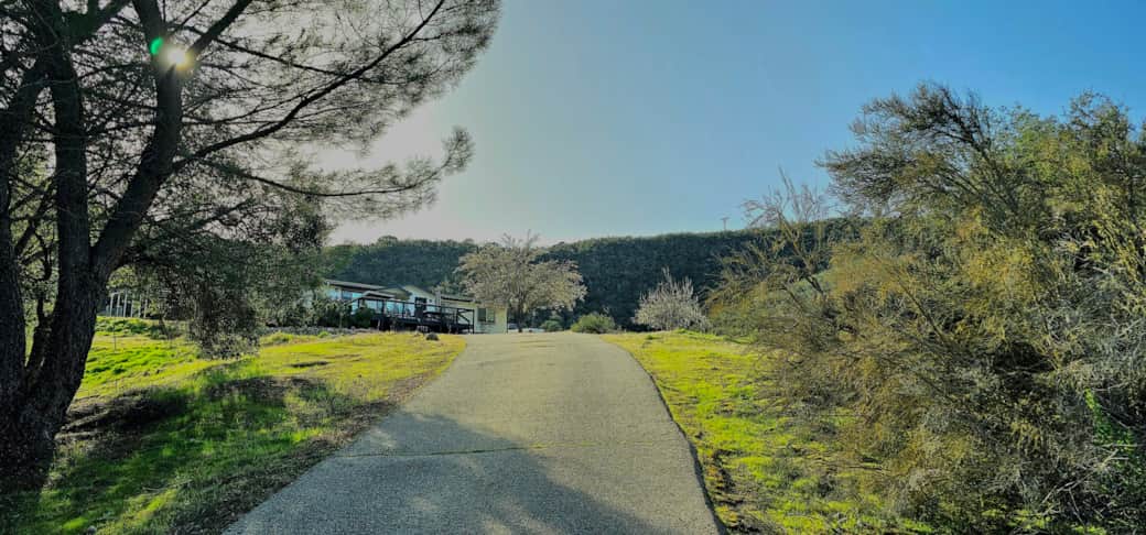 Driveway to the house