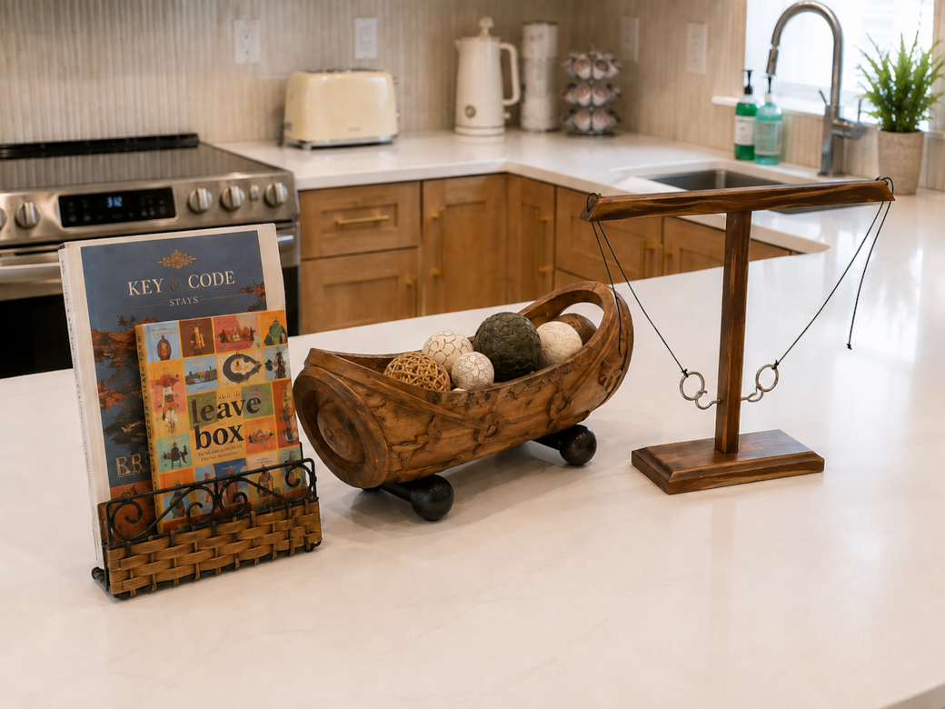 Ring toss game and welcome book