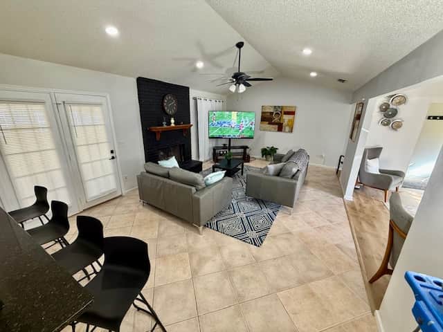 There is lots of space for everyone to watch your favorite sports team