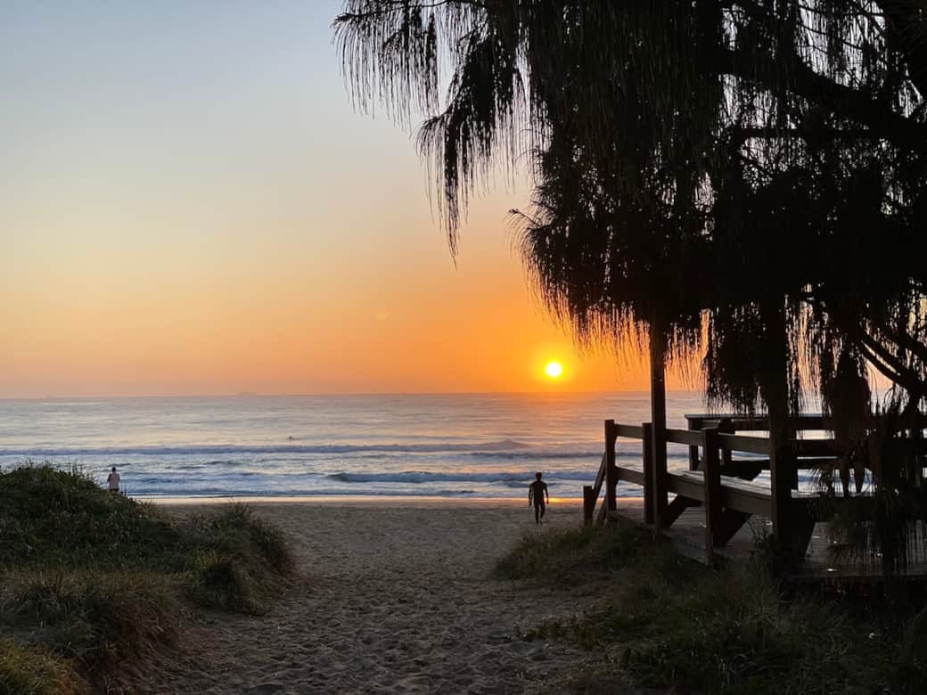 The early bird catches the sunrise