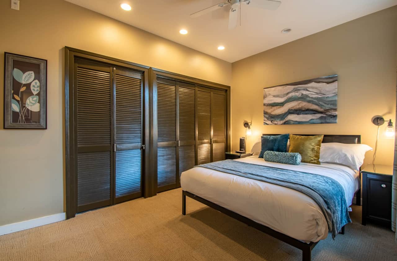 Master Bedroom with a Queen Sized Bed