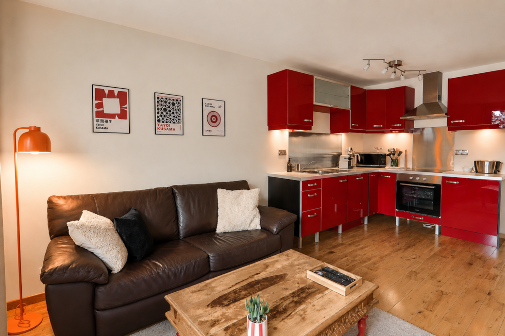 An inviting and bright living area.