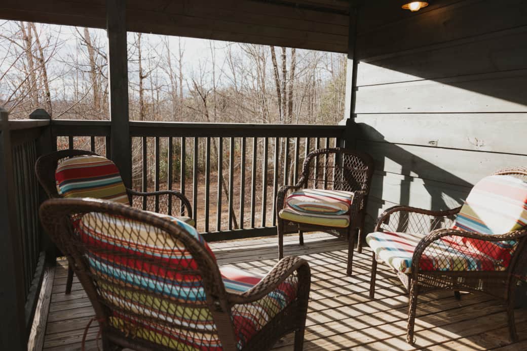 upper deck offers fantastic year around views