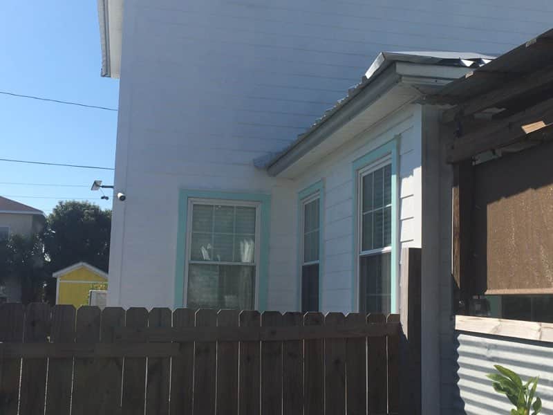 View of south side from back yard