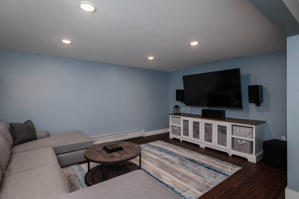 Settle in after a long day and enjoy a family movie on this 75" smart TV with surround sound!