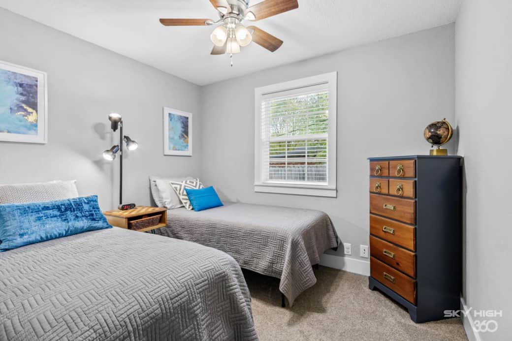 Bedroom 3 - Twin XLs easily fit tall adults comfortably.