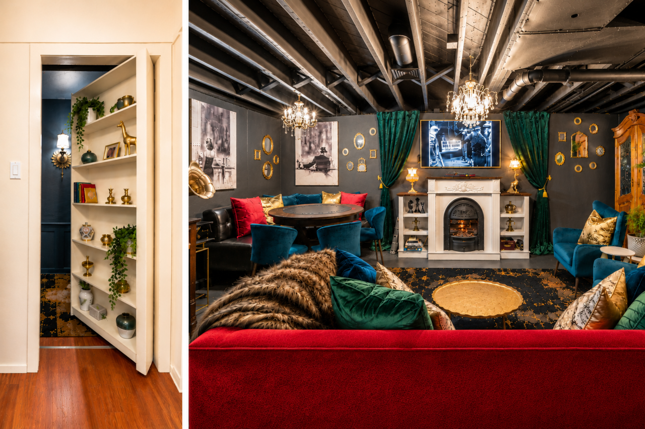 Speakeasy Secret Entrance and Reveal