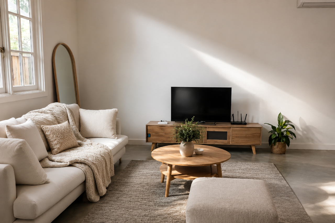 Inside tv room