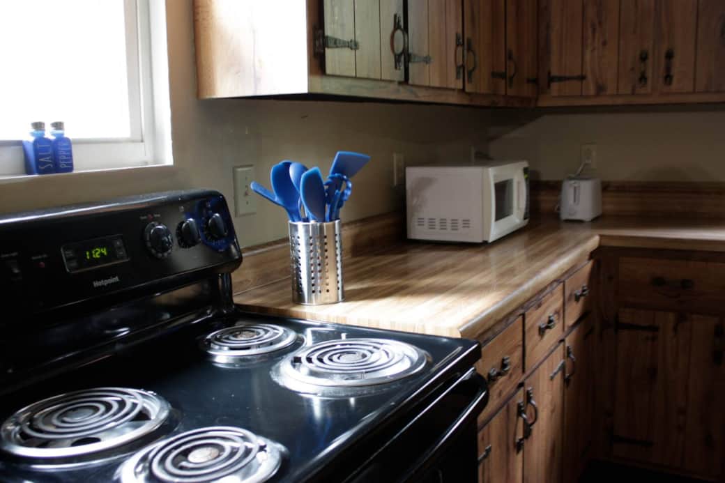 Yep, it comes with a microwave and a toaster as well