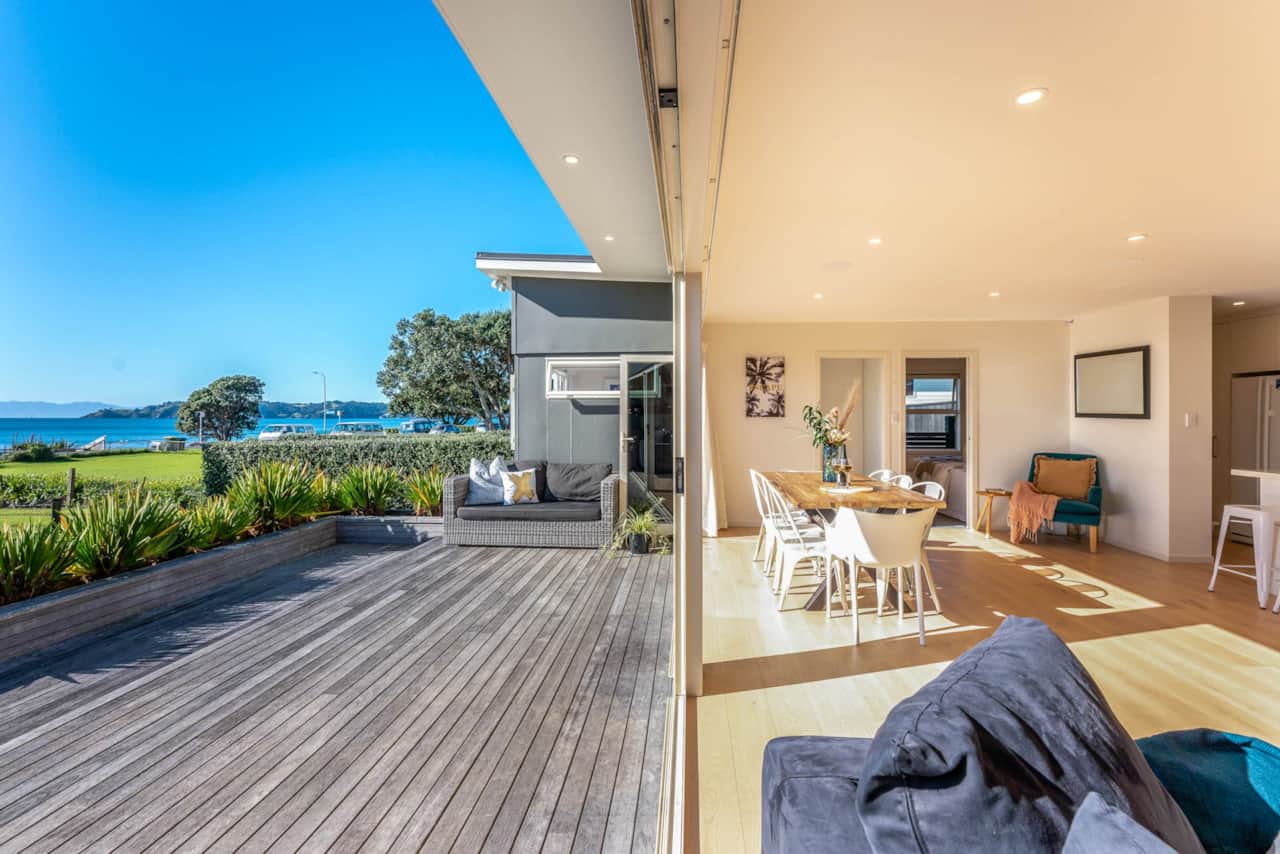 Living areas opening onto large Deck