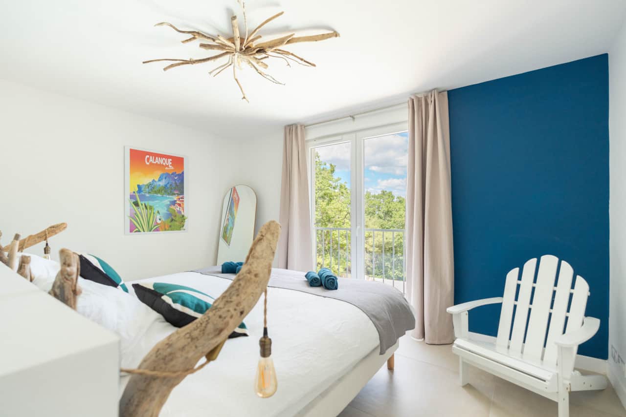 Mas etoile chambre sormiou lit king vue mimet provence