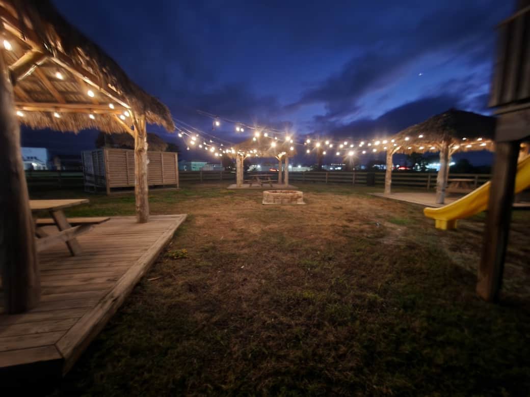 Bring your camp chairs and relax around the fire pit!
