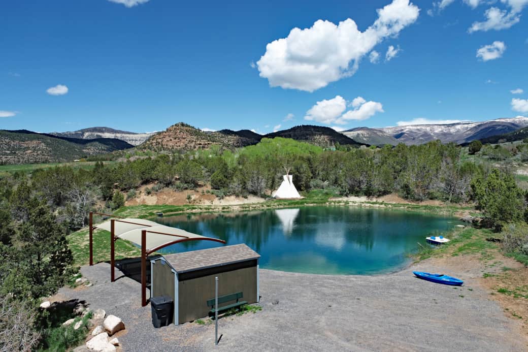 Camp7 private pond