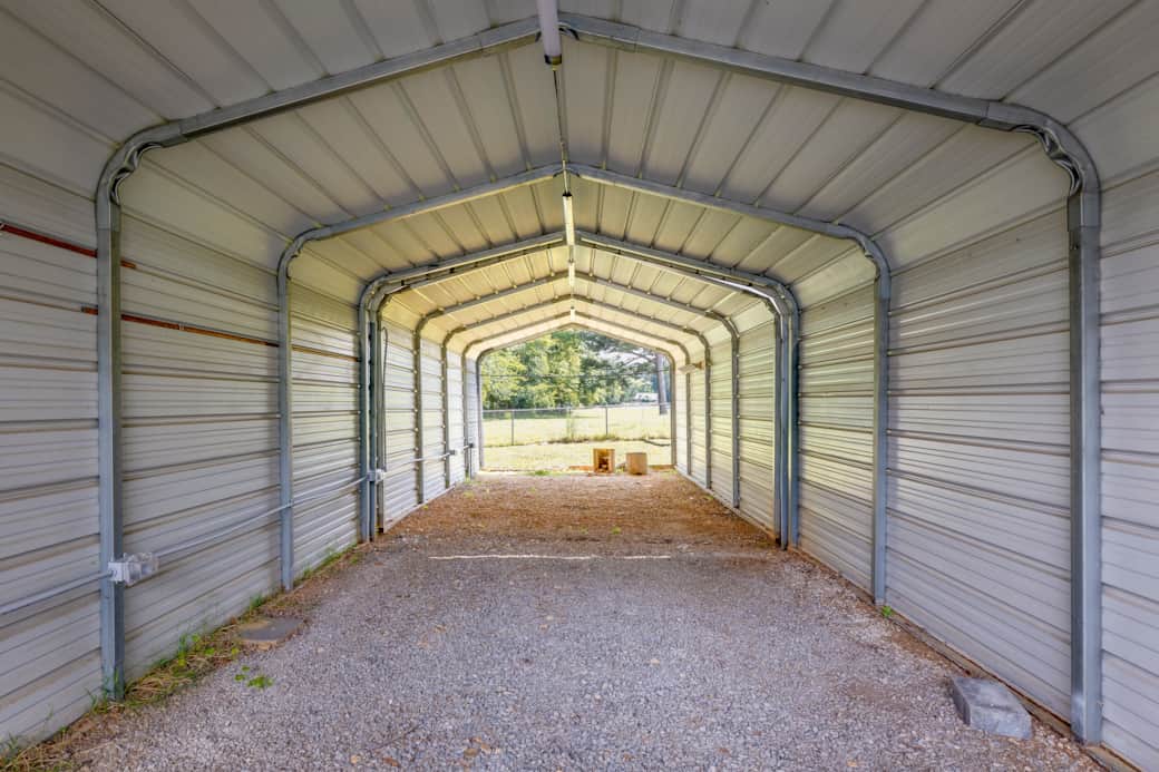 Covered Parking is approx. 40ft long.