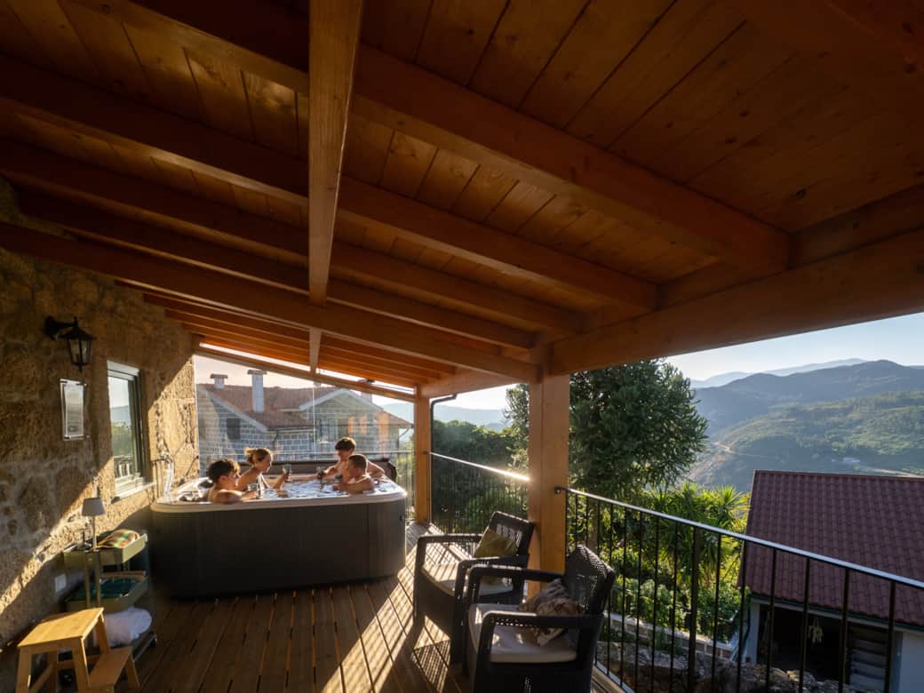 Share unforgettable moments in the private jacuzzi with breathtaking, uninterrupted valley views.