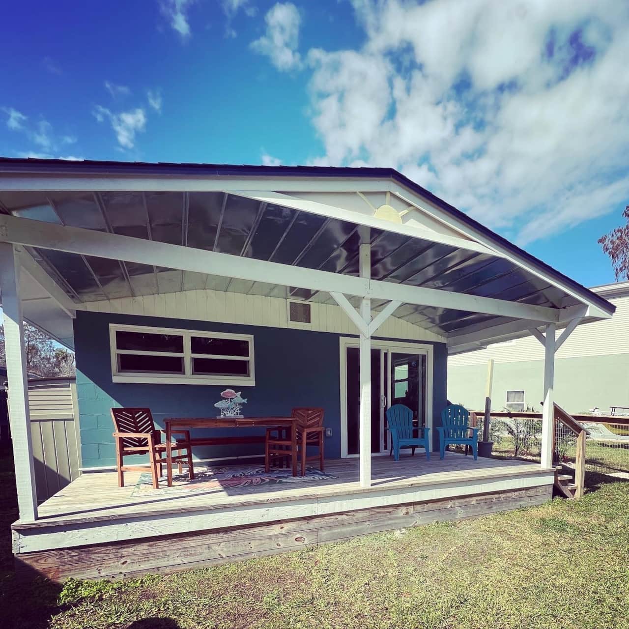 A back deck MADE for waterfront enjoyment!