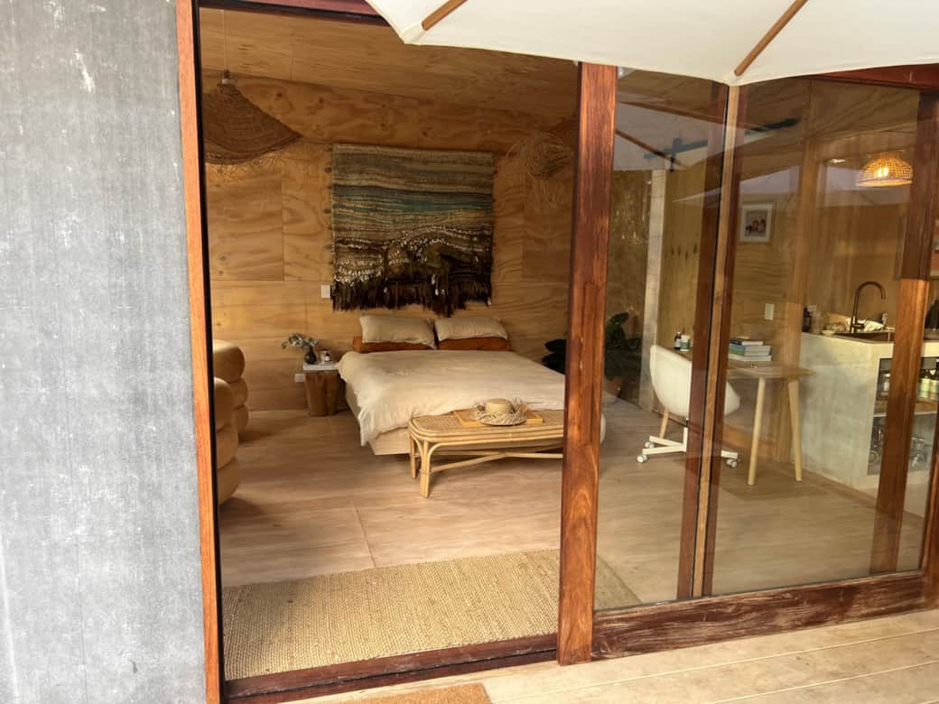 The studio bedroom with writers desk