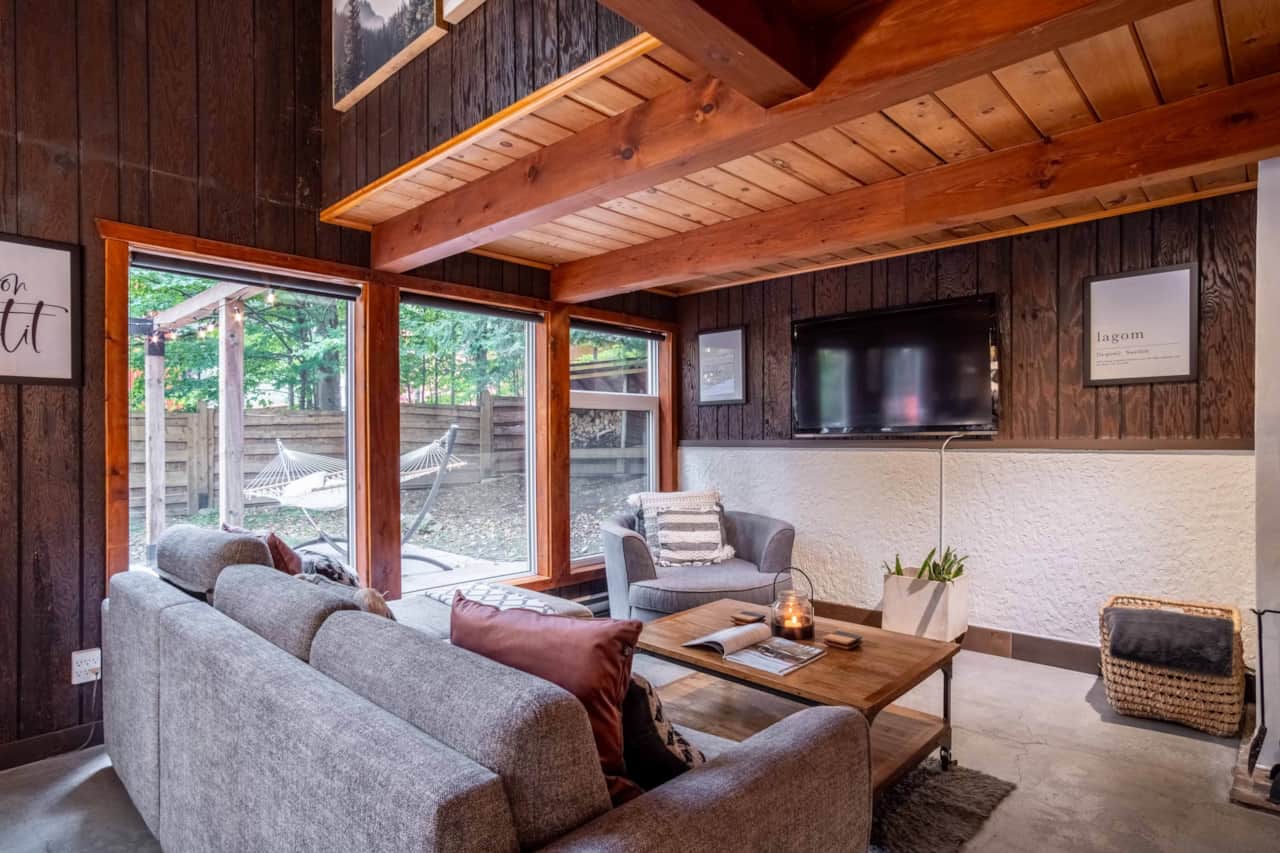 Espace de vie du chalet norvégien