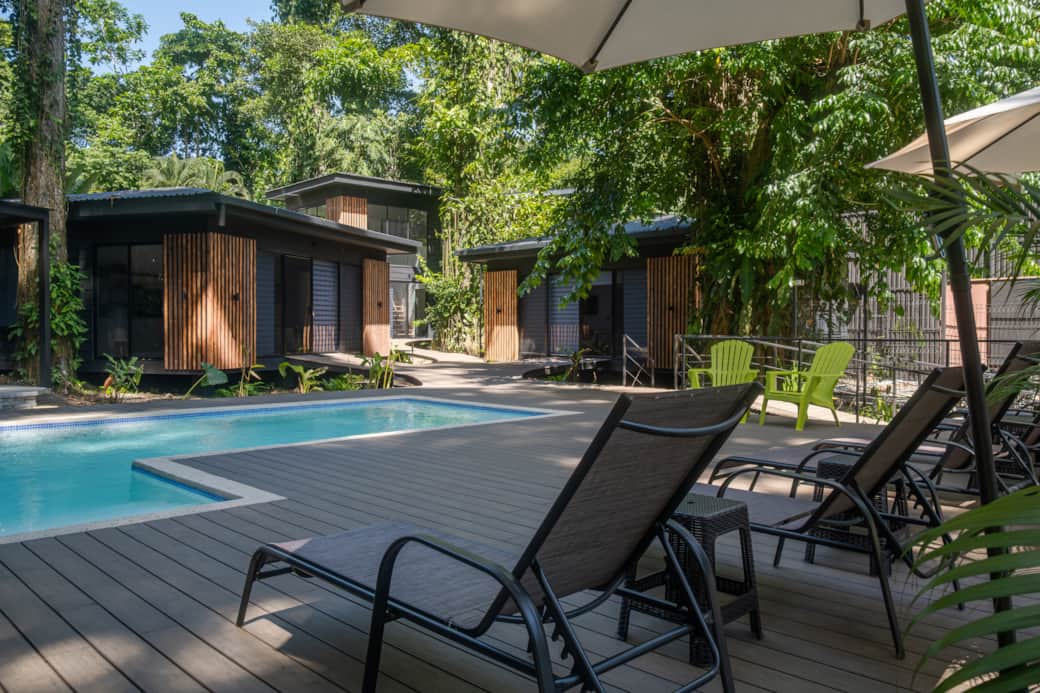 Piscina para las 4 casas