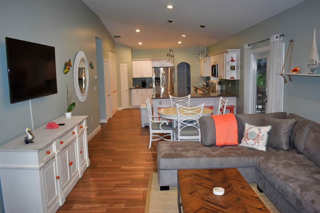 Open Concept Living-Dining 