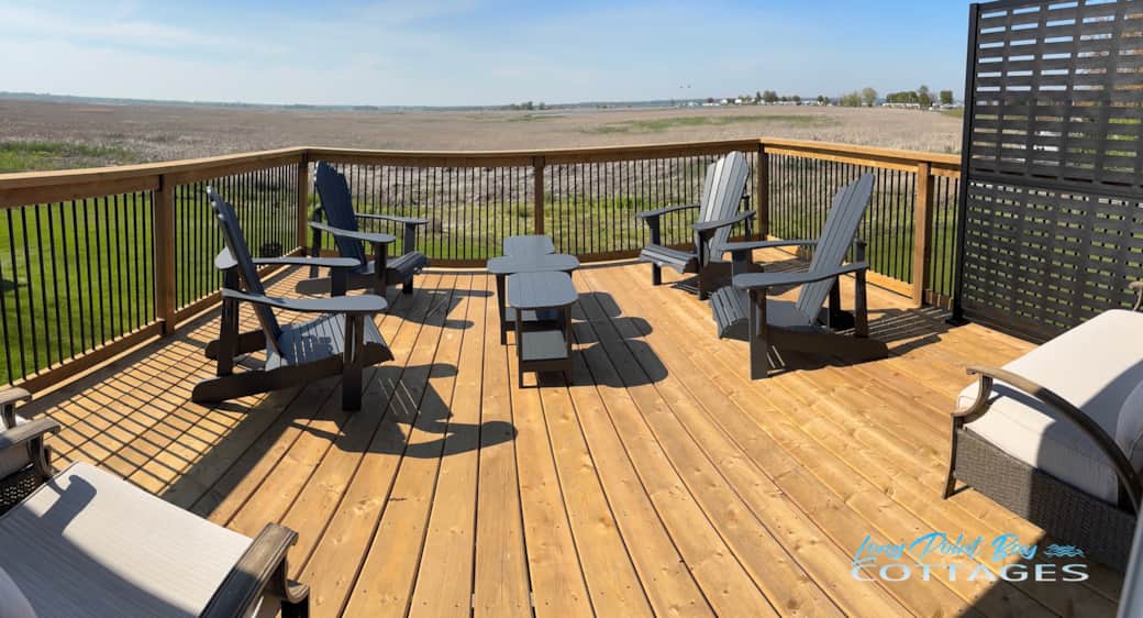 Balcony with Lake, Wildlife and Sunset views