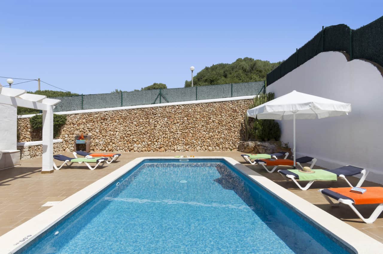 Large pool and terrace