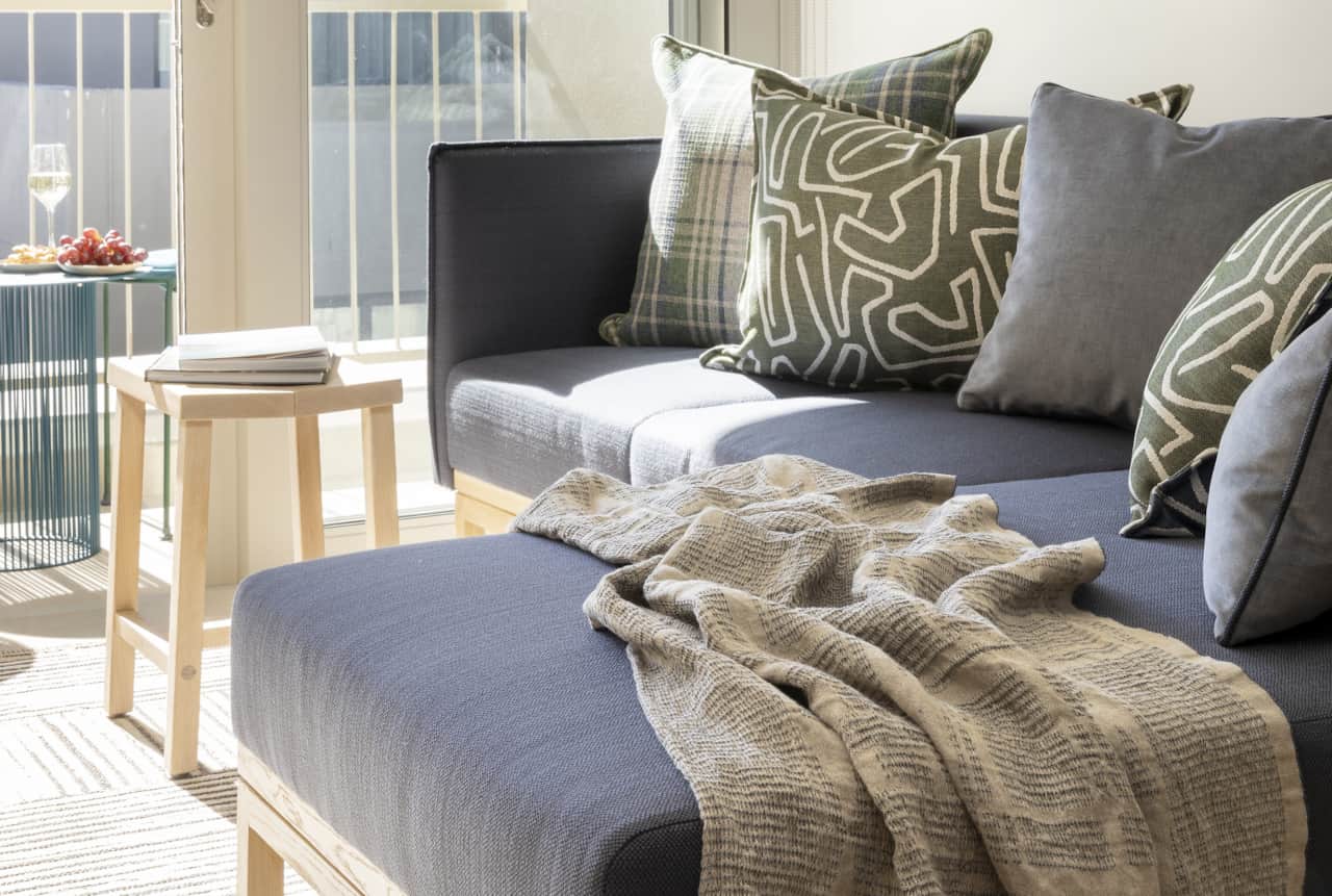 Locally made Wunders chaise couch 