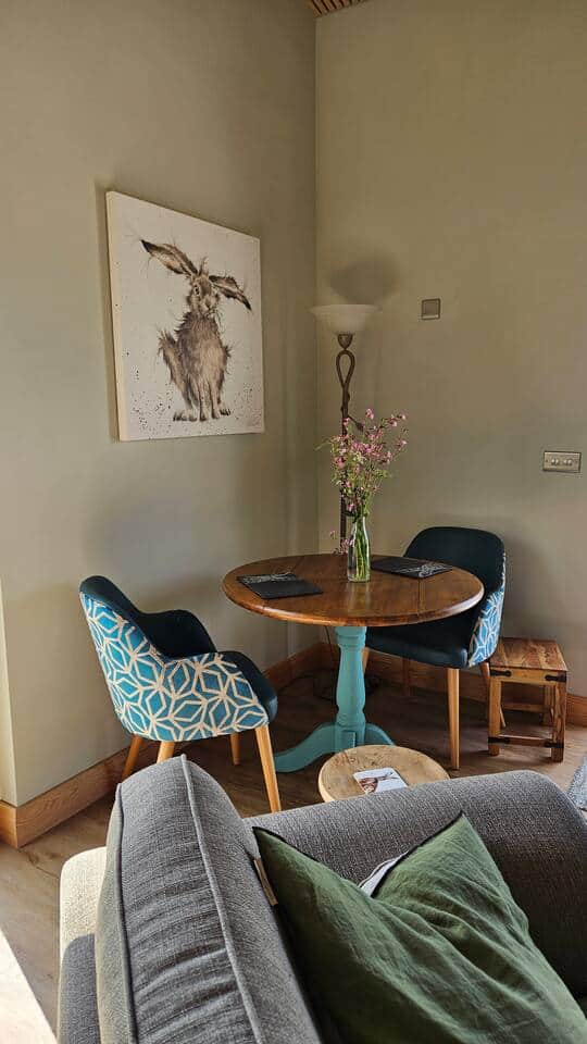 Indoor dining area